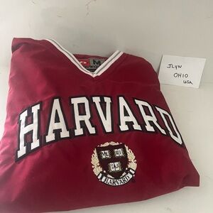 Harvard Logo Red jacket pro player Harvard Varsity lightweight unisex jacket!